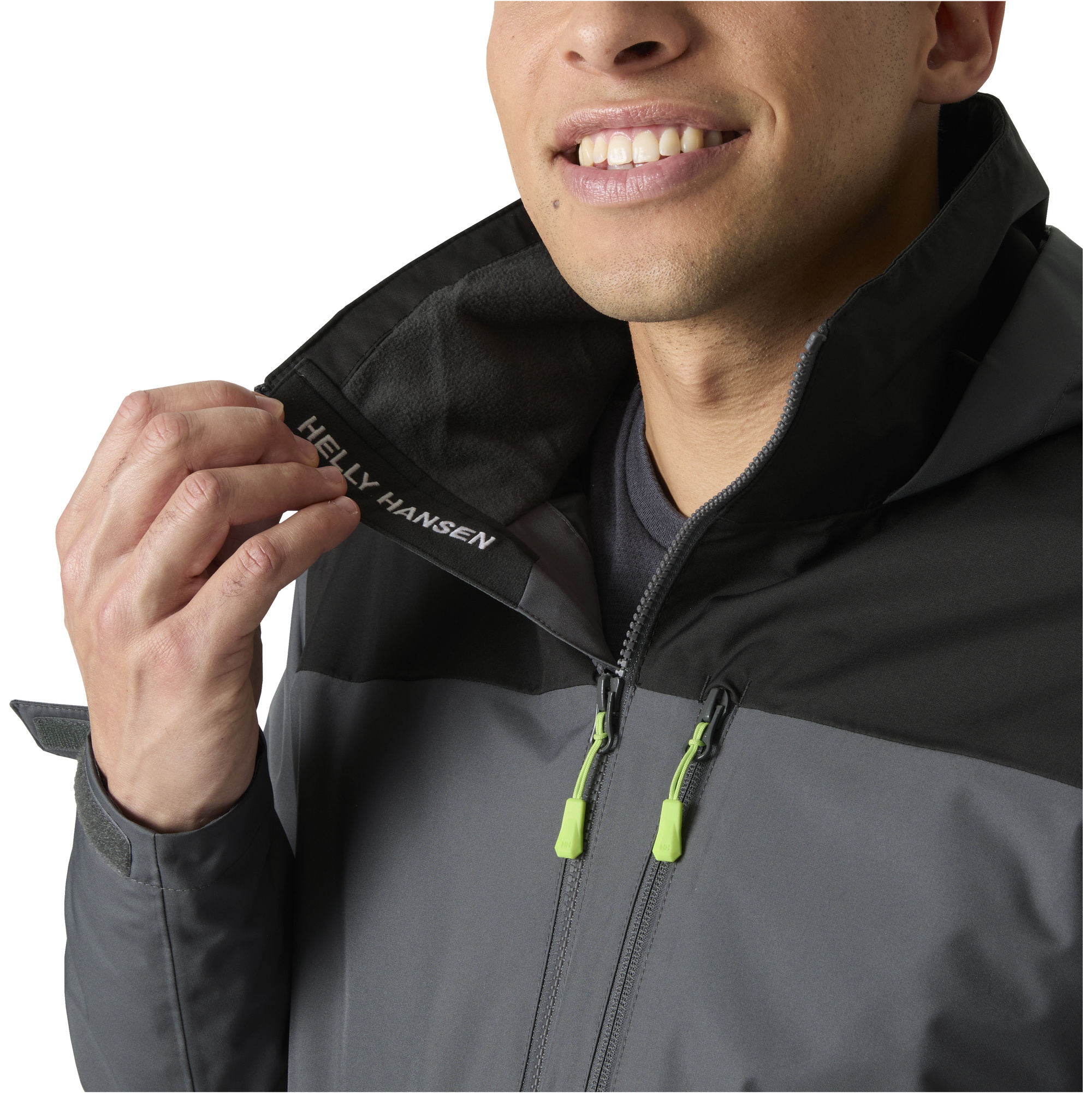 2026 Helly Hansen Mens Crew Hooded Midlayer Jacket 2 34442 - Thunder Grey